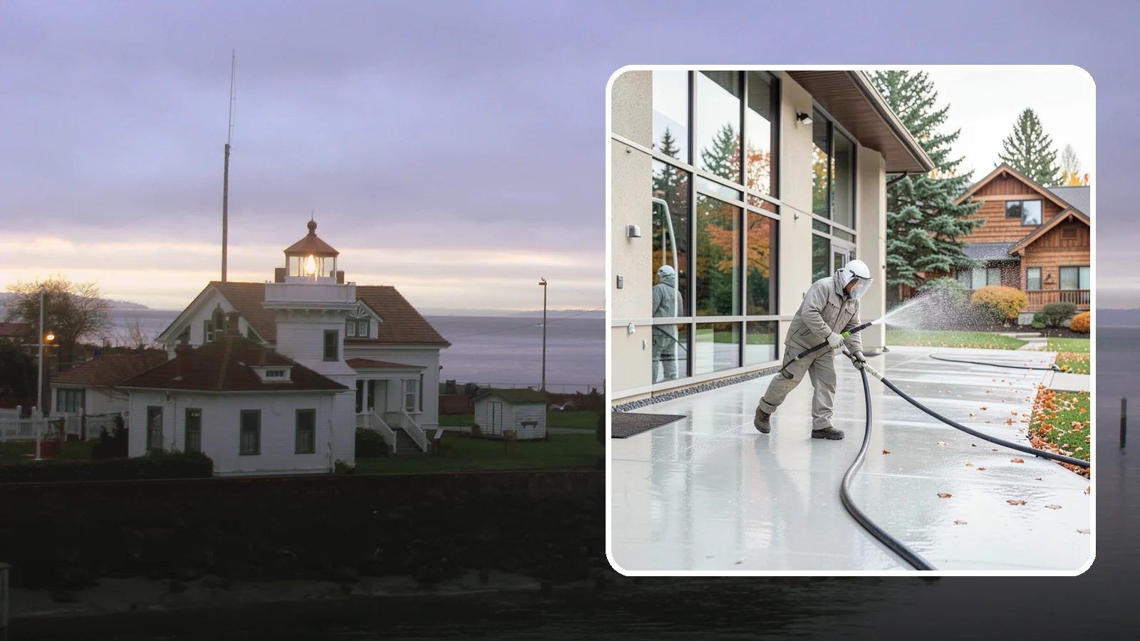 Office Building Washing in Mukilteo, Snohomish County, WA - Our team washes office building exteriors across Washington to keep entrances, walkways, and cladding crisp for staff and clients.
