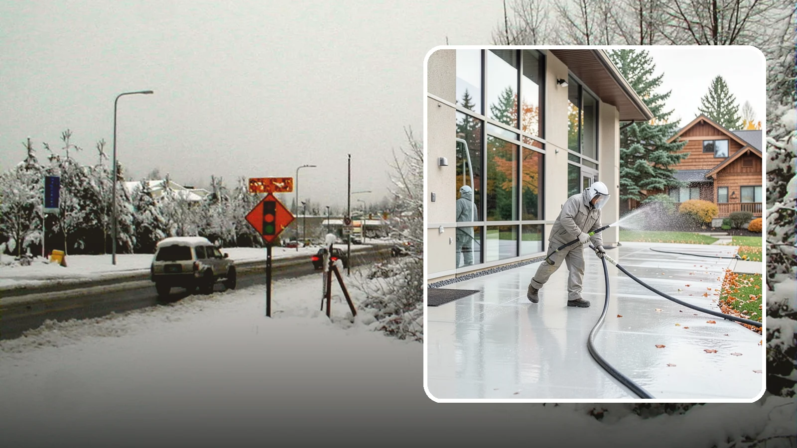 Office Building Washing in Newcastle, King County, WA - Our team washes office building exteriors across Washington to keep entrances, walkways, and cladding crisp for staff and clients.