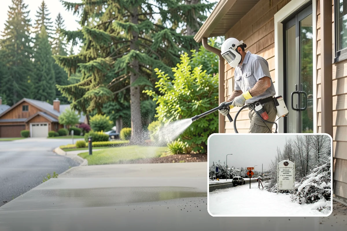 Office Building Washing in Newcastle, King County, WA - Boosts tenant satisfaction and retention