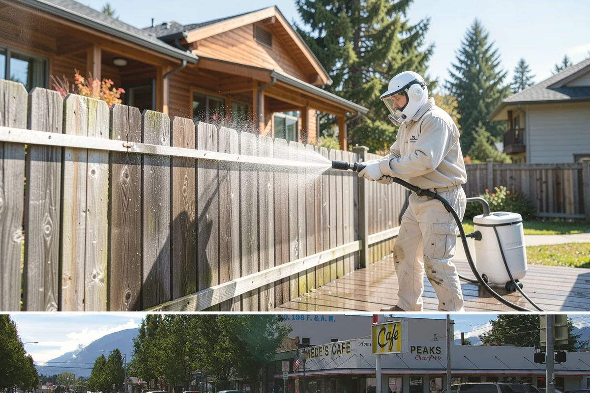 Office Building Washing in North Bend, King County, WA - Annual washing in mid-summer captures the best drying conditions, with entry areas refreshed each quarter.