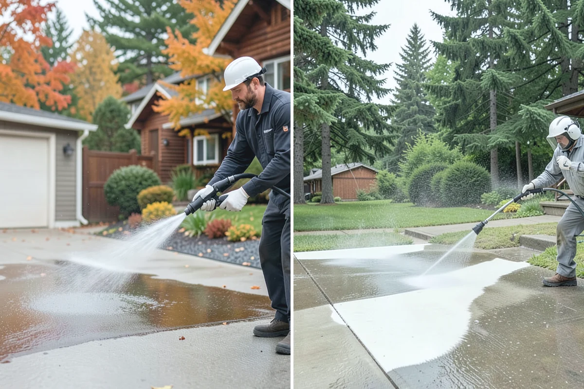 Office Building Washing in Redmond, King County, WA - Survey cladding materials and pressure tolerances
