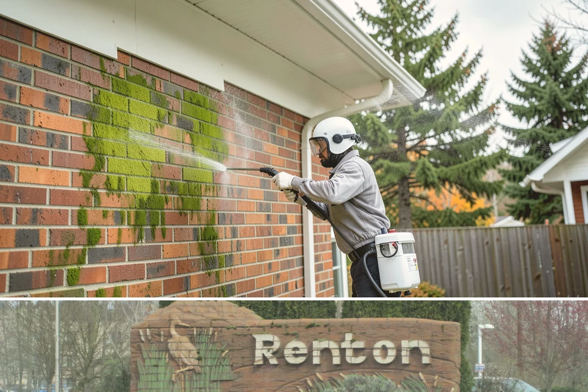 Office Building Washing in Renton, King County, WA - Annual washing in mid-summer captures the best drying conditions, with entry areas refreshed each quarter.