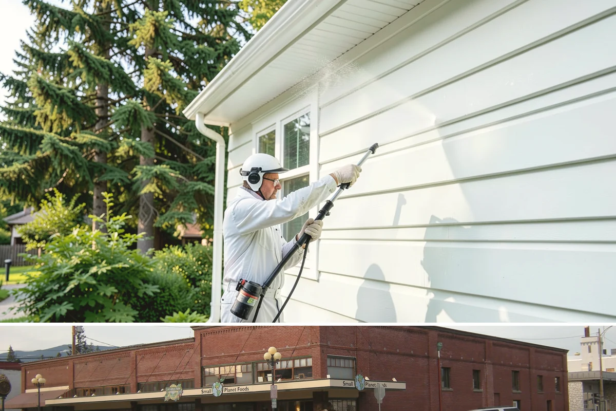 Office Building Washing in Sedro-Woolley, Skagit County, WA - Annual washing in mid-summer captures the best drying conditions, with entry areas refreshed each quarter.