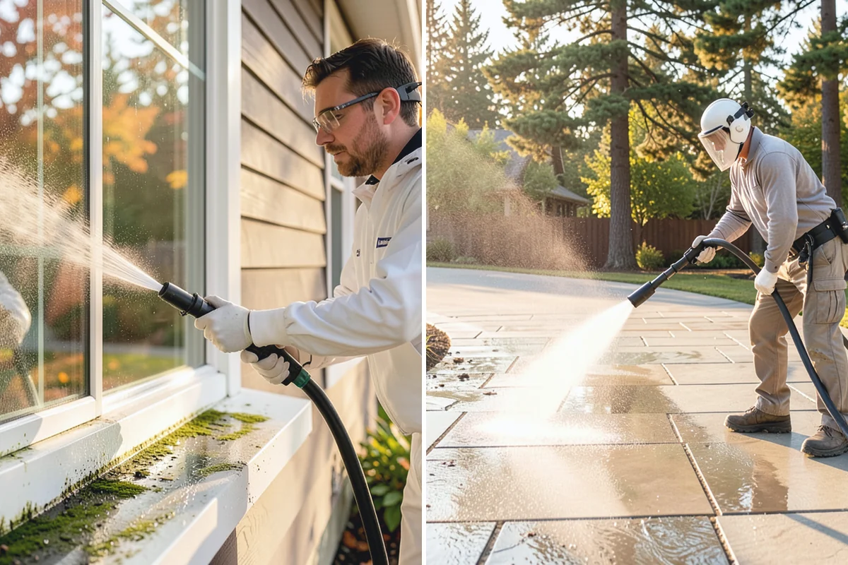 Office Building Washing in South Prairie, Pierce County, WA - Survey cladding materials and pressure tolerances