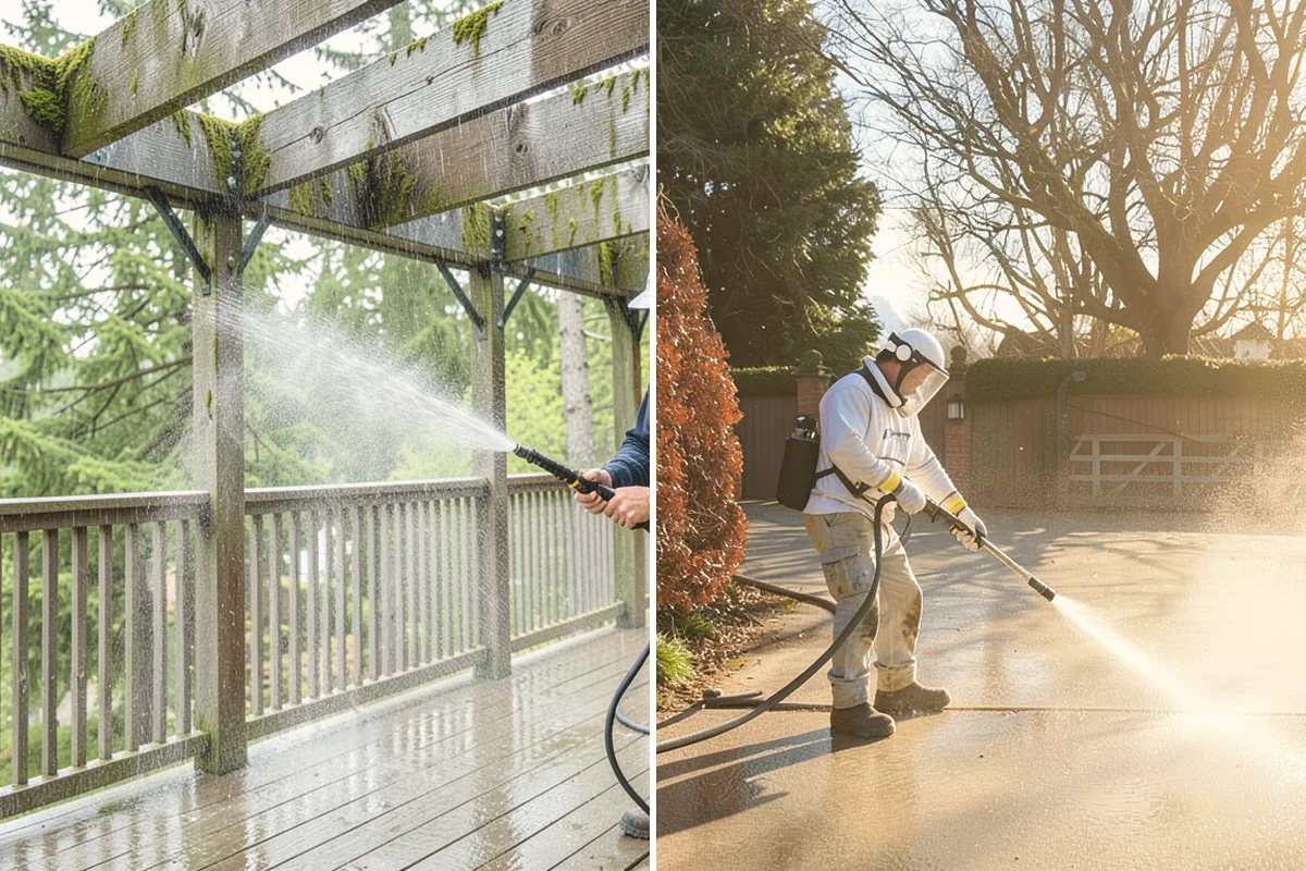 Office Building Washing in Stanwood, Snohomish County, WA - Survey cladding materials and pressure tolerances