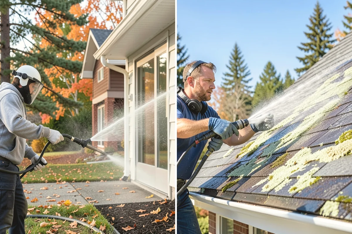 Office Building Washing in Yarrow Point, King County, WA - Survey cladding materials and pressure tolerances