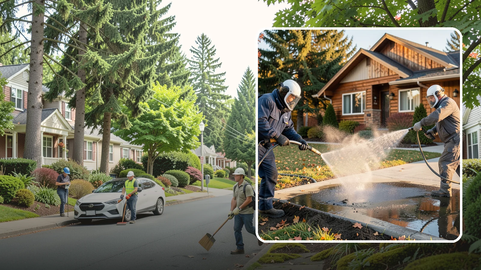 Oil Spill Cleanup in Beaux Arts Village, King County, WA - We clean up oil spills on Washington driveways, lots, and shop floors to stop staining and runoff hazards.