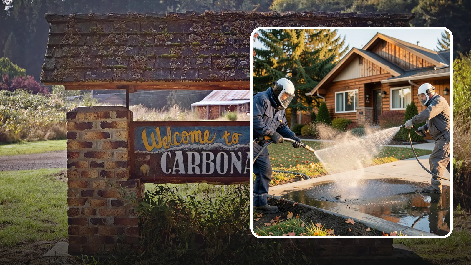 Oil Spill Cleanup in Carbonado, Pierce County, WA - We clean up oil spills on Washington driveways, lots, and shop floors to stop staining and runoff hazards.