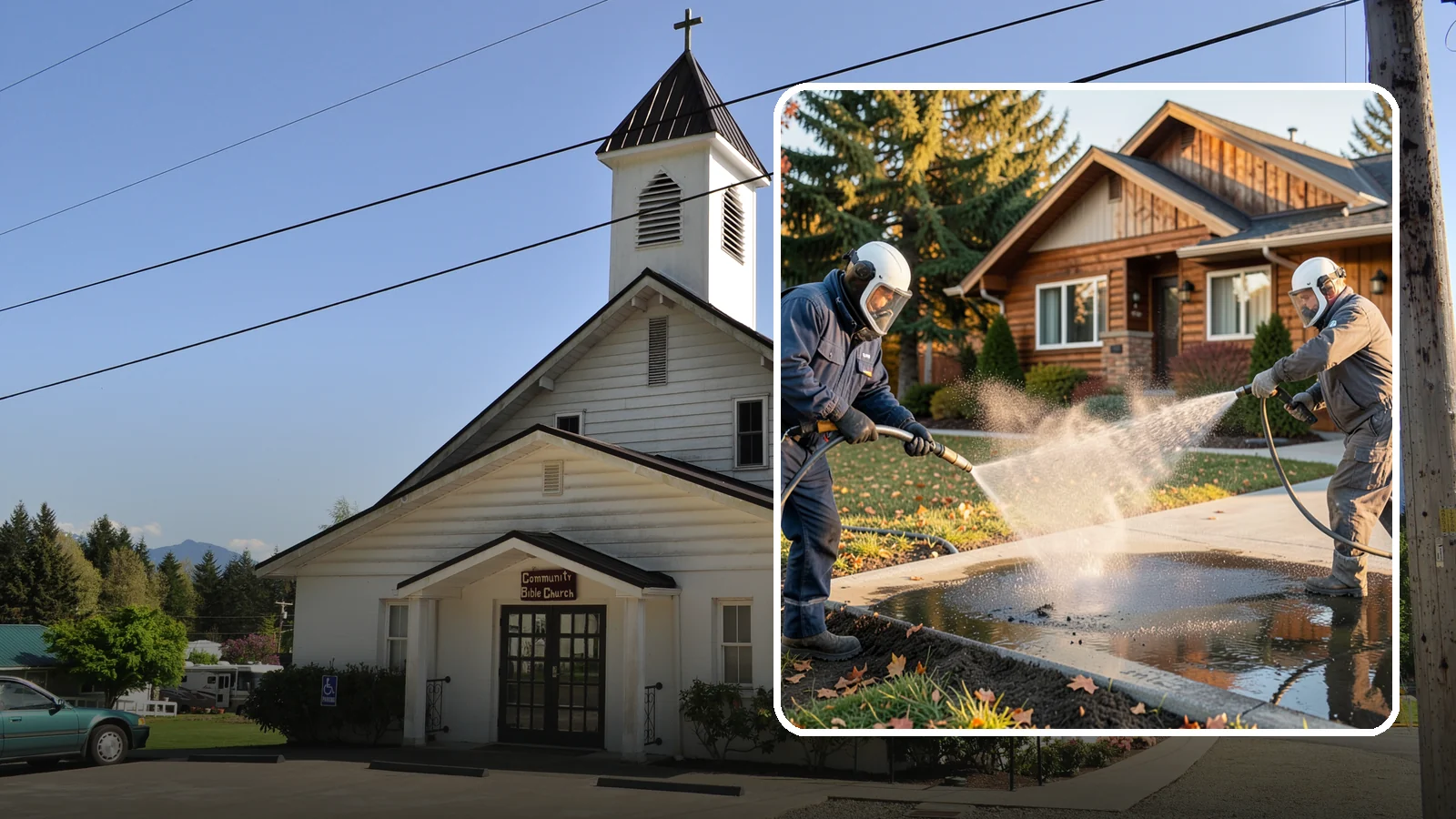 Oil Spill Cleanup in Concrete, Skagit County, WA - We clean up oil spills on Washington driveways, lots, and shop floors to stop staining and runoff hazards.
