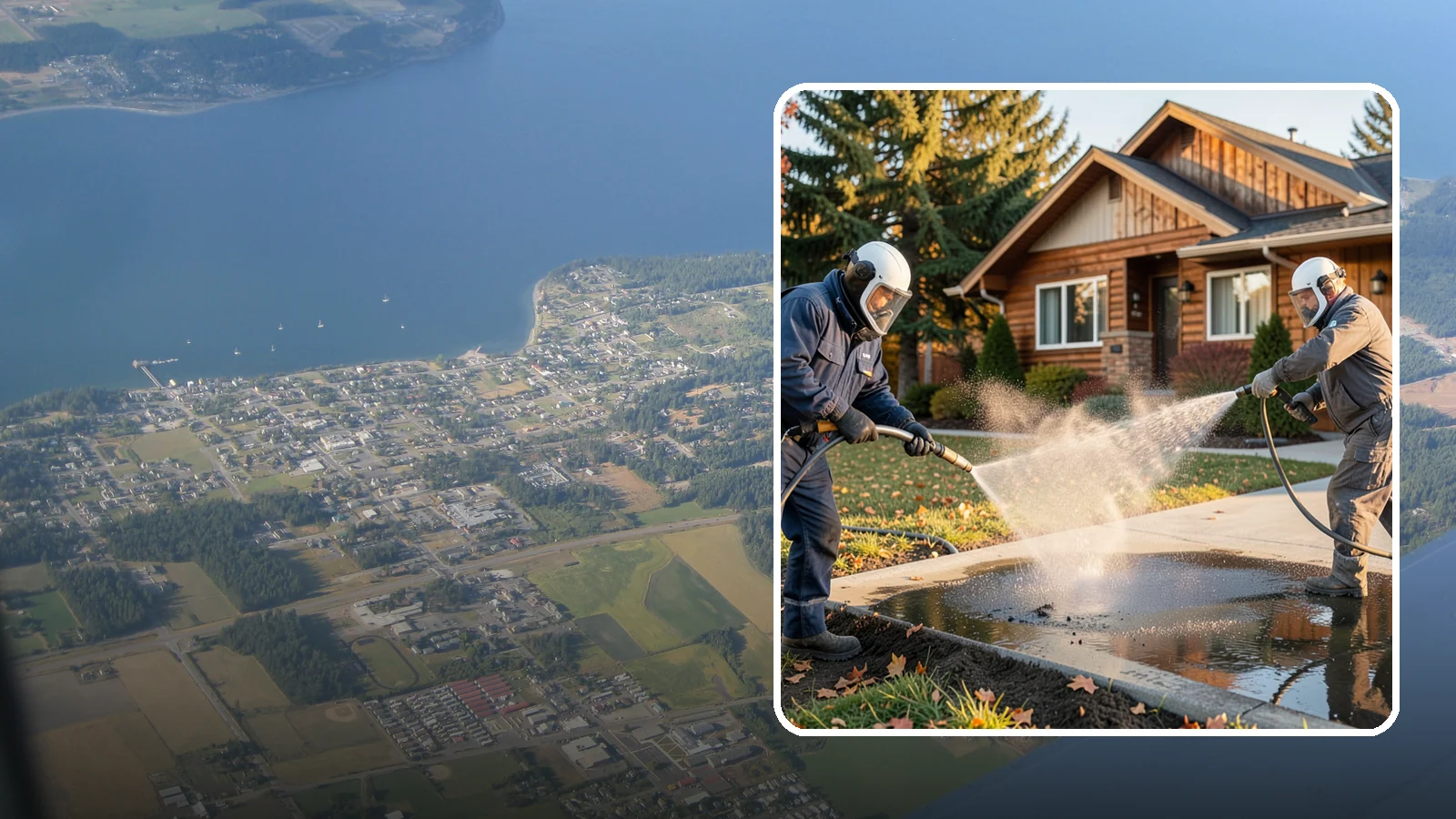 Oil Spill Cleanup in Coupeville, Island County, WA - We clean up oil spills on Washington driveways, lots, and shop floors to stop staining and runoff hazards.
