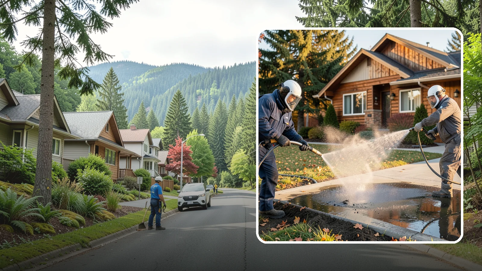 Oil Spill Cleanup in Darrington, Snohomish County, WA - We clean up oil spills on Washington driveways, lots, and shop floors to stop staining and runoff hazards.