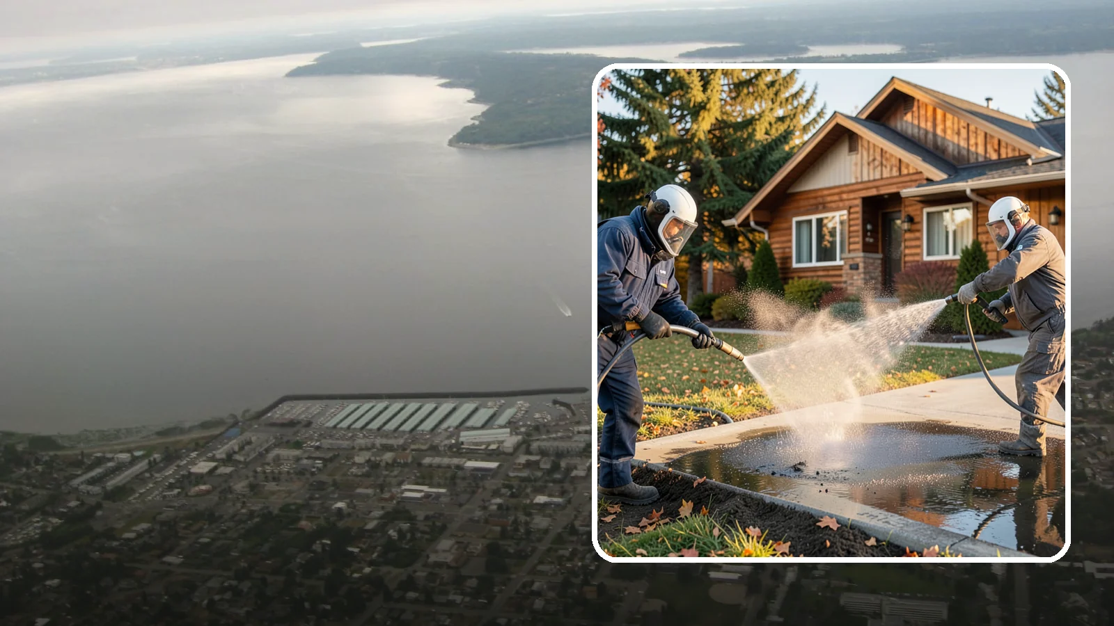 Oil Spill Cleanup in Des Moines, King County, WA - We clean up oil spills on Washington driveways, lots, and shop floors to stop staining and runoff hazards.
