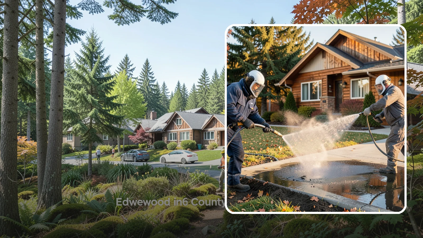 Oil Spill Cleanup in Edgewood, Pierce County, WA - We clean up oil spills on Washington driveways, lots, and shop floors to stop staining and runoff hazards.