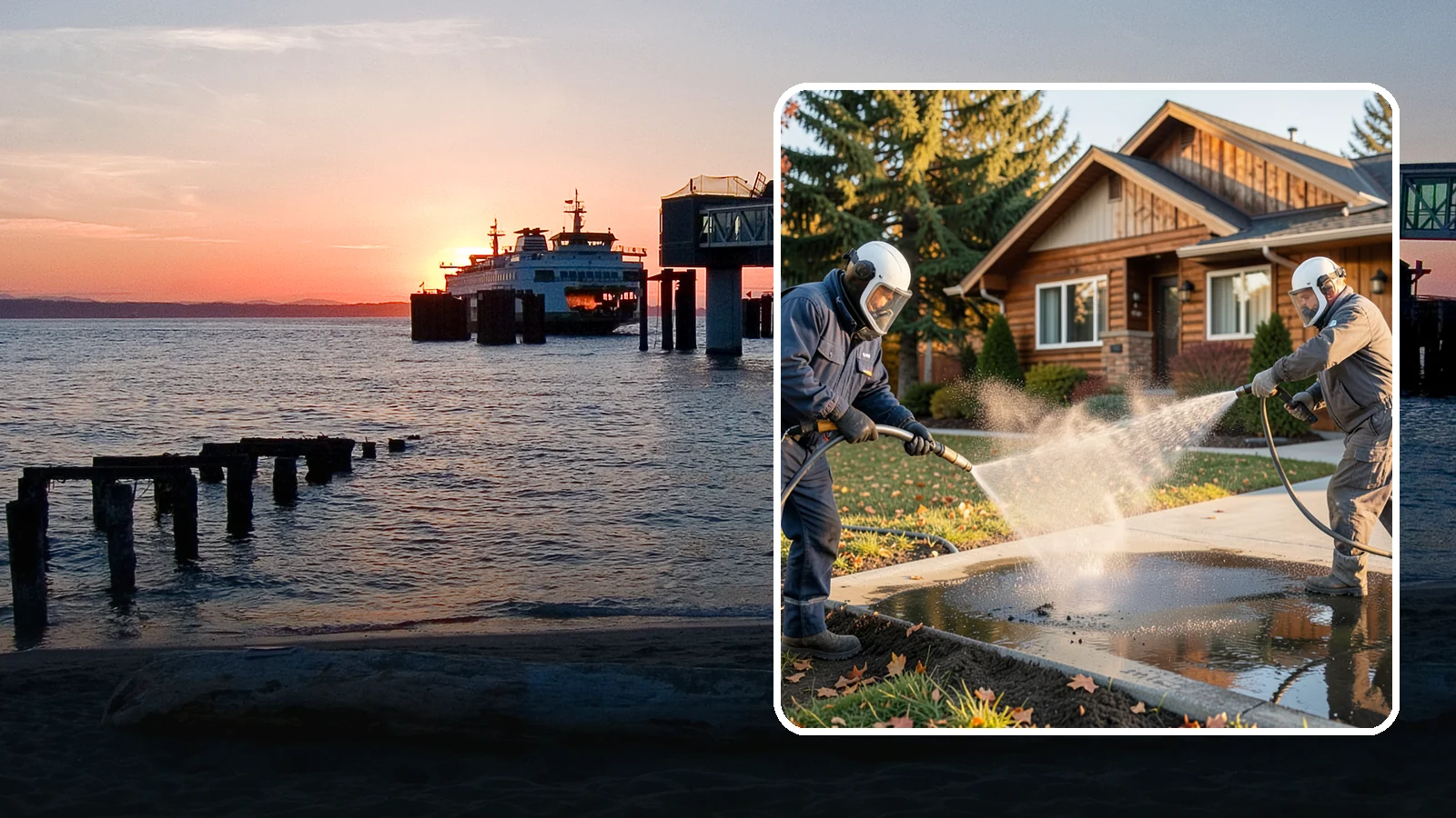 Oil Spill Cleanup in Edmonds, Snohomish County, WA - We clean up oil spills on Washington driveways, lots, and shop floors to stop staining and runoff hazards.