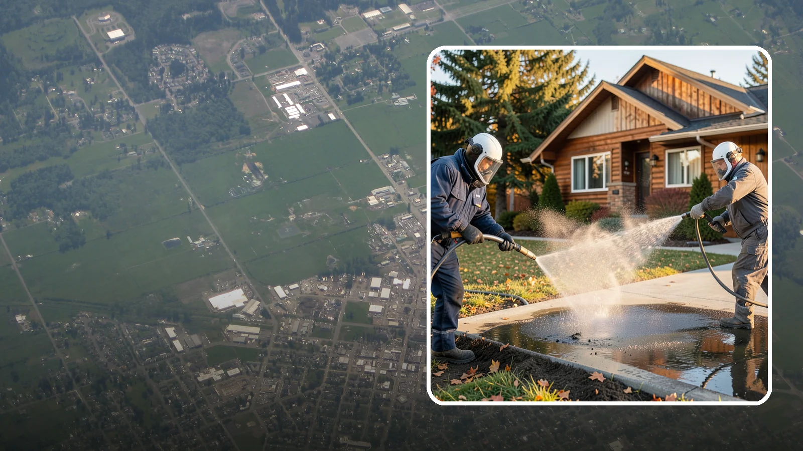 Oil Spill Cleanup in Enumclaw, King County, WA - We clean up oil spills on Washington driveways, lots, and shop floors to stop staining and runoff hazards.