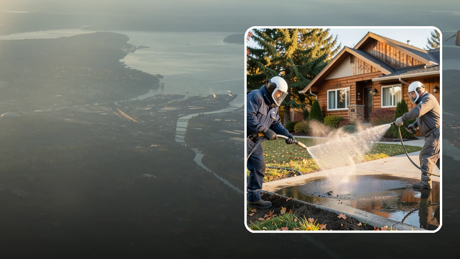Oil Spill Cleanup in Fife, Pierce County, WA - We clean up oil spills on Washington driveways, lots, and shop floors to stop staining and runoff hazards.