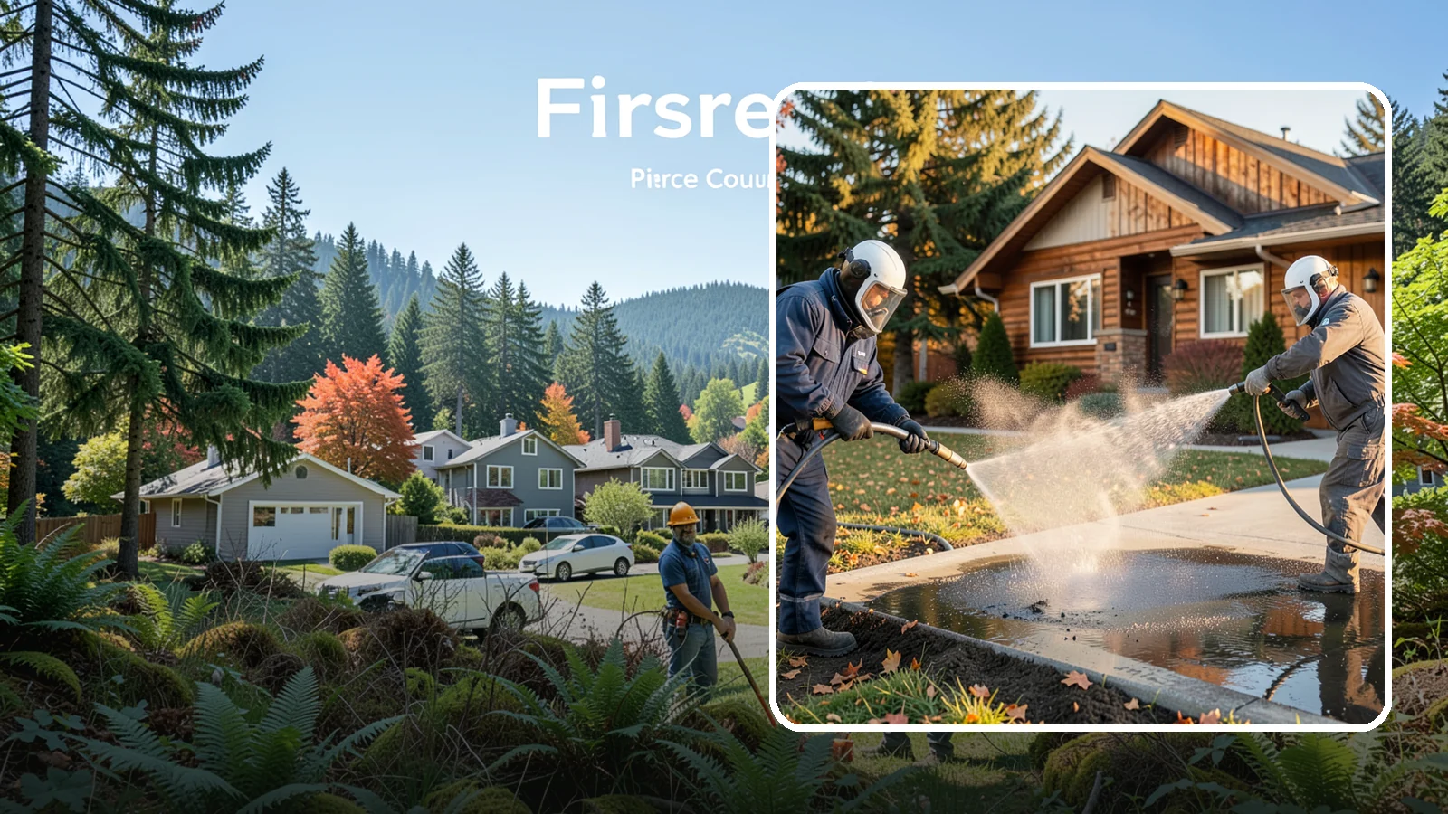 Oil Spill Cleanup in Fircrest, Pierce County, WA - We clean up oil spills on Washington driveways, lots, and shop floors to stop staining and runoff hazards.