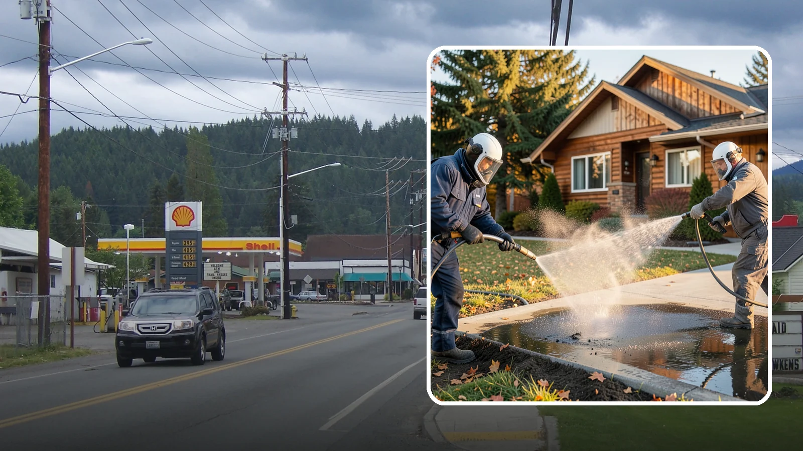 Oil Spill Cleanup in Granite Falls, Snohomish County, WA - We clean up oil spills on Washington driveways, lots, and shop floors to stop staining and runoff hazards.