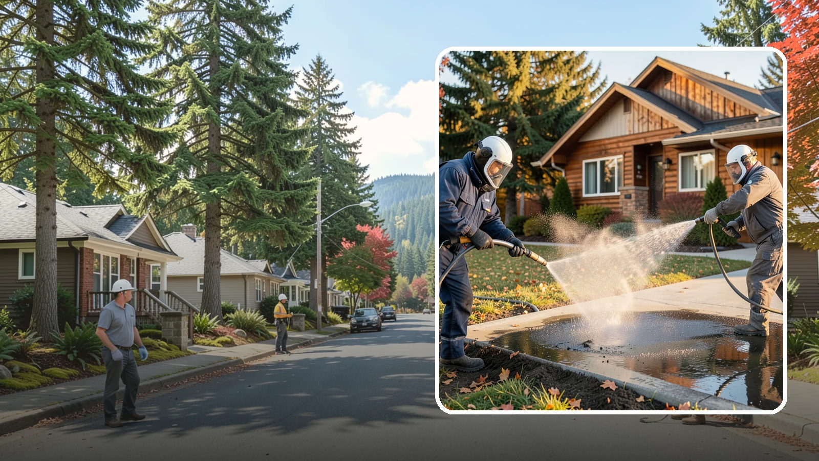 Oil Spill Cleanup in Hunts Point, King County, WA - We clean up oil spills on Washington driveways, lots, and shop floors to stop staining and runoff hazards.