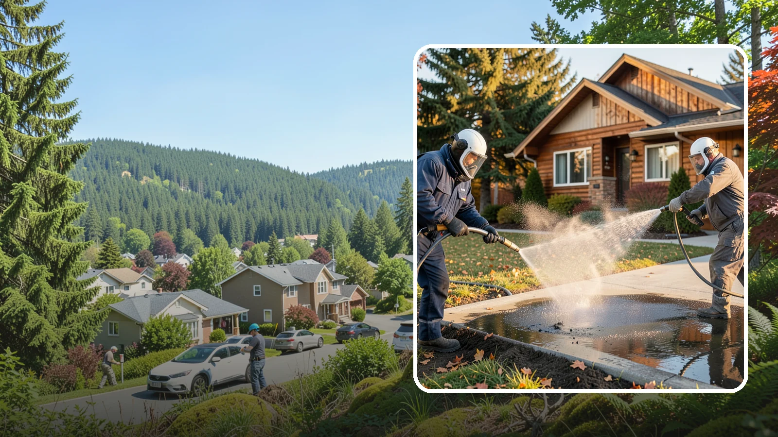 Oil Spill Cleanup in Index, Snohomish County, WA - We clean up oil spills on Washington driveways, lots, and shop floors to stop staining and runoff hazards.