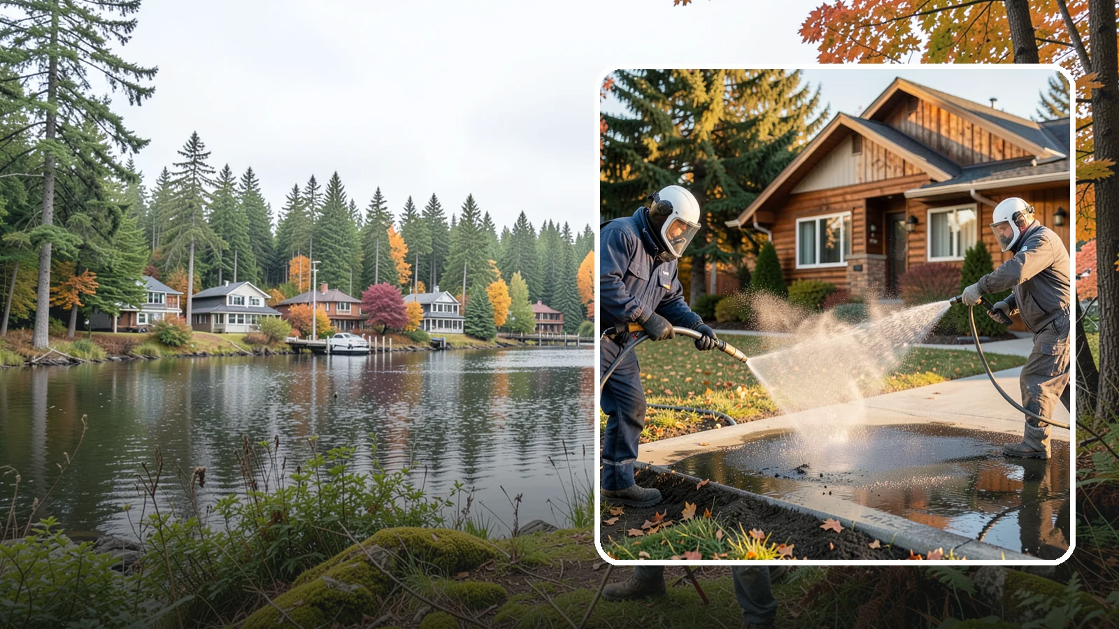 Oil Spill Cleanup in La Conner, Skagit County, WA - We clean up oil spills on Washington driveways, lots, and shop floors to stop staining and runoff hazards.