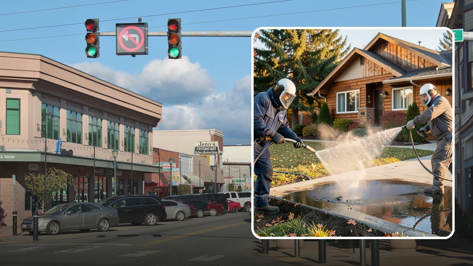 Oil Spill Cleanup in Monroe, Snohomish County, WA - We clean up oil spills on Washington driveways, lots, and shop floors to stop staining and runoff hazards.