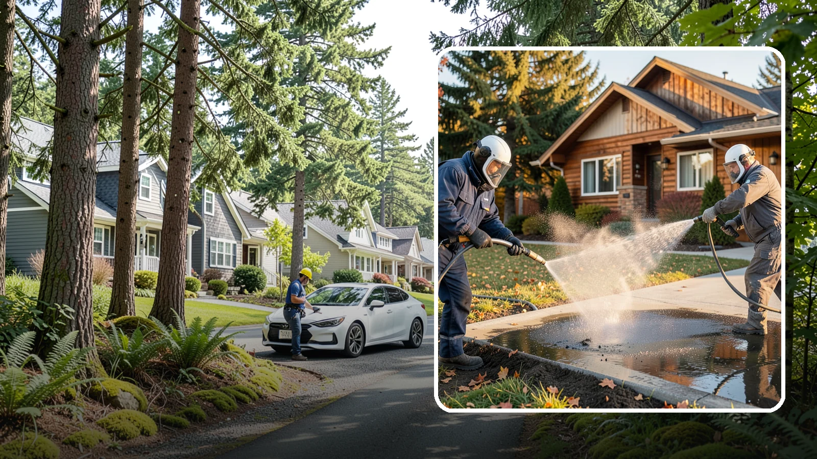 Oil Spill Cleanup in Normandy Park, King County, WA - We clean up oil spills on Washington driveways, lots, and shop floors to stop staining and runoff hazards.