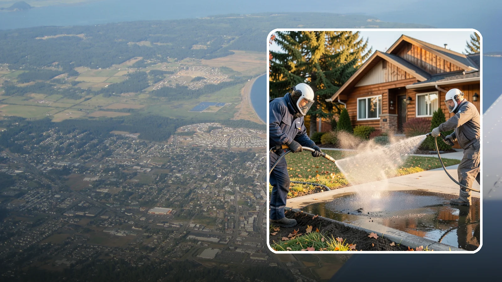 Oil Spill Cleanup in Oak Harbor, Island County, WA - We clean up oil spills on Washington driveways, lots, and shop floors to stop staining and runoff hazards.