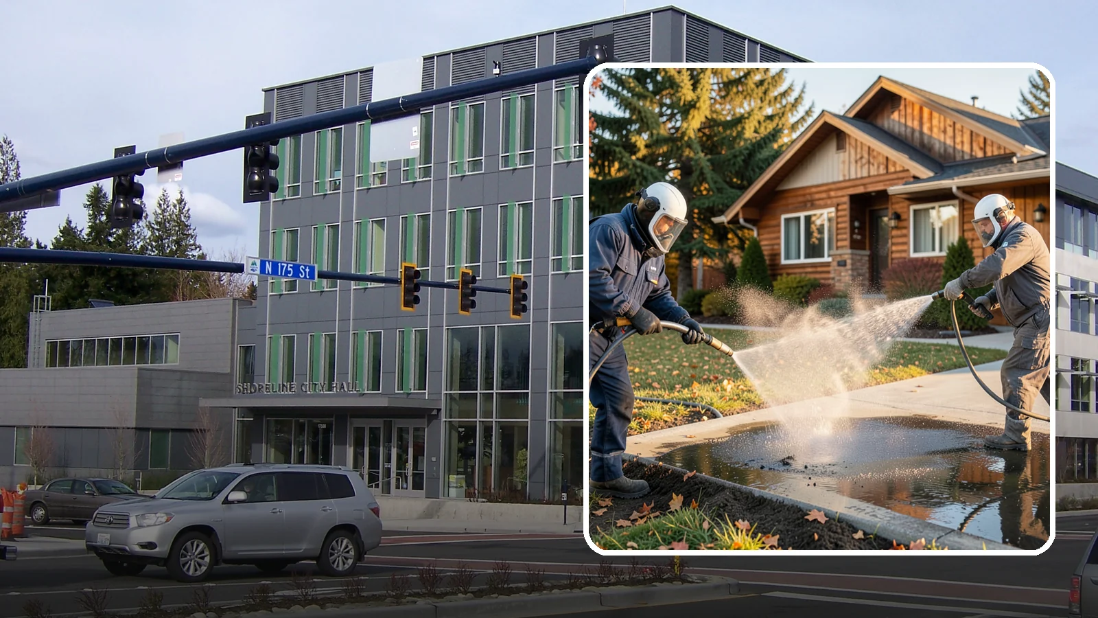 Oil Spill Cleanup in Shoreline, King County, WA - We clean up oil spills on Washington driveways, lots, and shop floors to stop staining and runoff hazards.