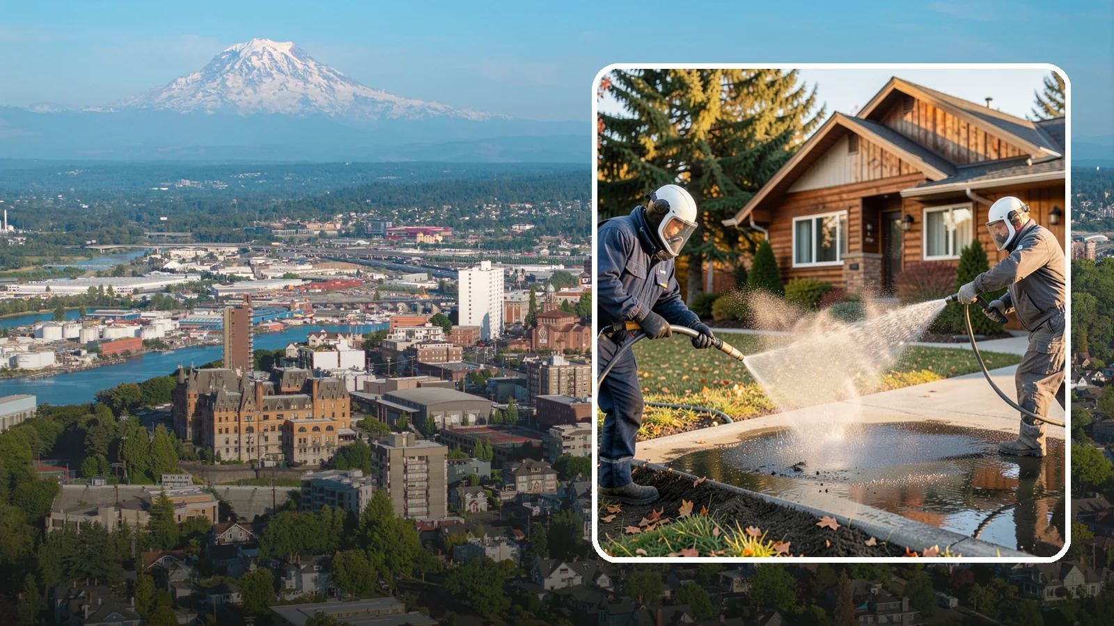 Oil Spill Cleanup in Tacoma, Pierce County, WA - We clean up oil spills on Washington driveways, lots, and shop floors to stop staining and runoff hazards.