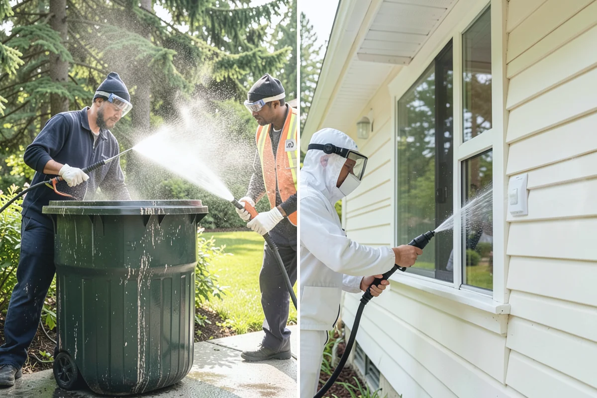 Outdoor Cushion Cleaning in Auburn, King County, WA - Vacuum loose debris and pretreat visible mildew spots