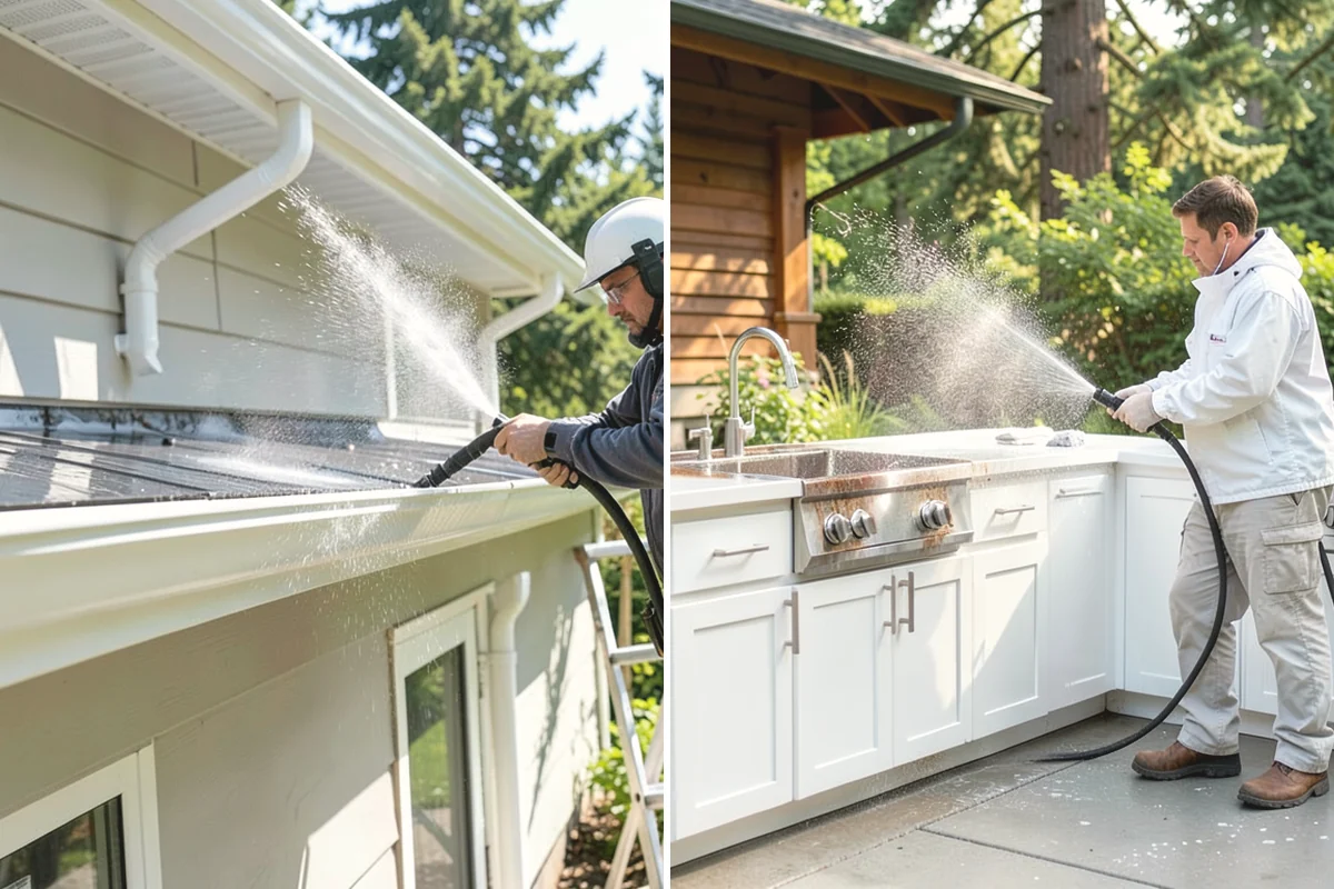 Outdoor Cushion Cleaning in Black Diamond, King County, WA - Vacuum loose debris and pretreat visible mildew spots