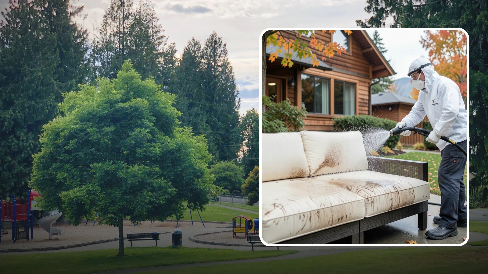 Outdoor Cushion Cleaning in Bonney Lake, Pierce County, WA - We wash, sanitize, and dry outdoor cushions to pull out the mustiness that settles in during long PNW wet seasons.