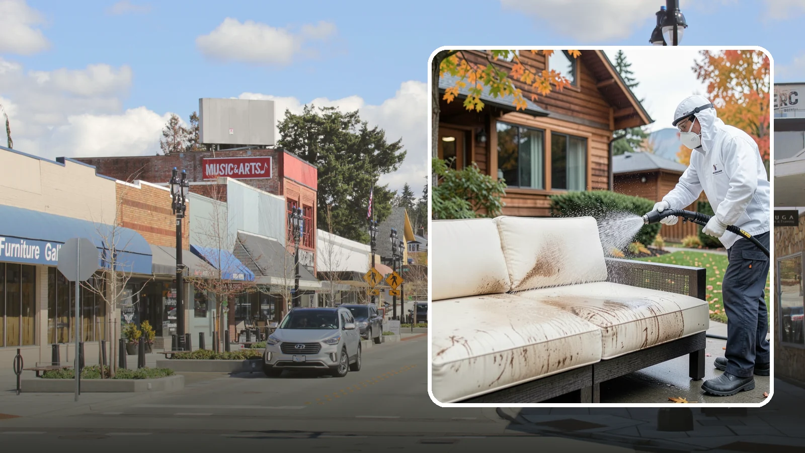 Outdoor Cushion Cleaning in Bothell, King County, WA - We wash, sanitize, and dry outdoor cushions to pull out the mustiness that settles in during long PNW wet seasons.