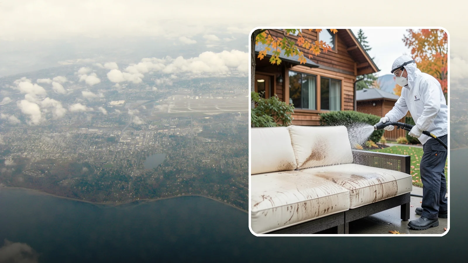 Outdoor Cushion Cleaning in Burien, King County, WA - We wash, sanitize, and dry outdoor cushions to pull out the mustiness that settles in during long PNW wet seasons.