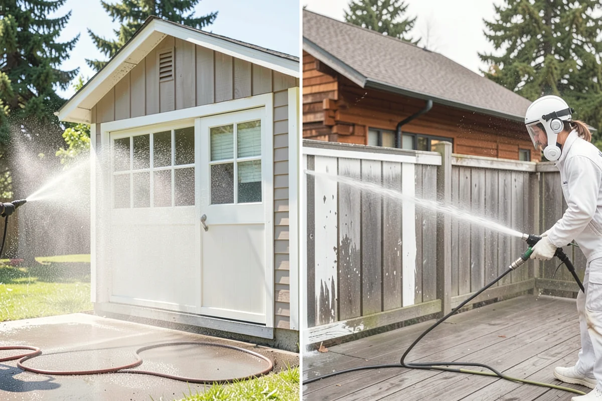 Outdoor Cushion Cleaning in Burlington, Skagit County, WA - Vacuum loose debris and pretreat visible mildew spots