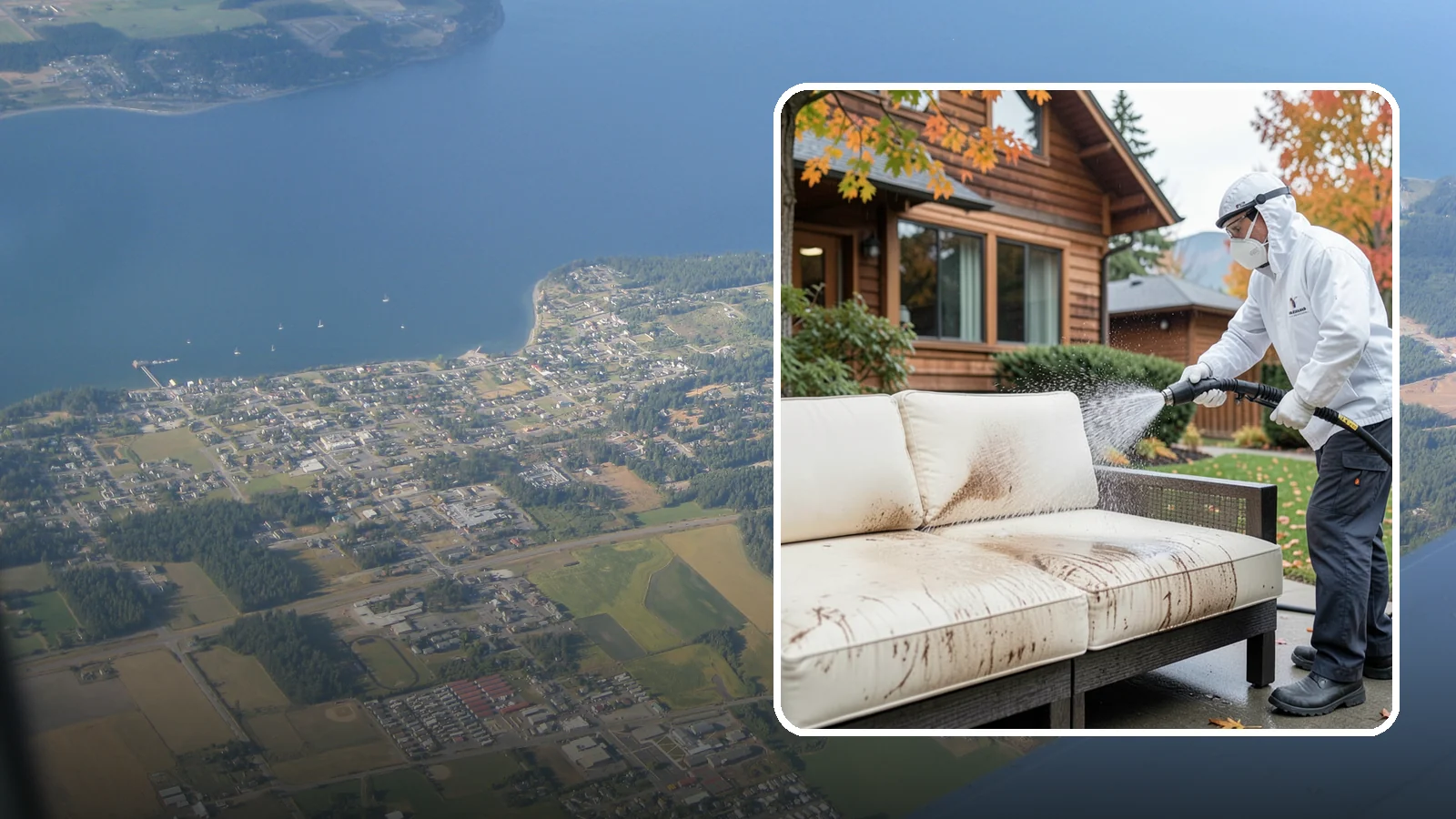 Outdoor Cushion Cleaning in Coupeville, Island County, WA - We wash, sanitize, and dry outdoor cushions to pull out the mustiness that settles in during long PNW wet seasons.