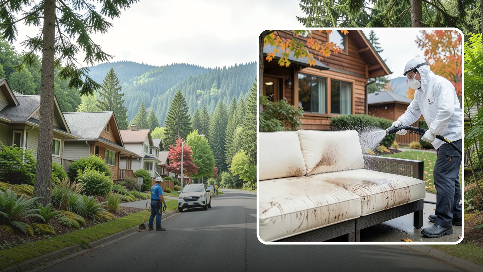 Outdoor Cushion Cleaning in Darrington, Snohomish County, WA - We wash, sanitize, and dry outdoor cushions to pull out the mustiness that settles in during long PNW wet seasons.