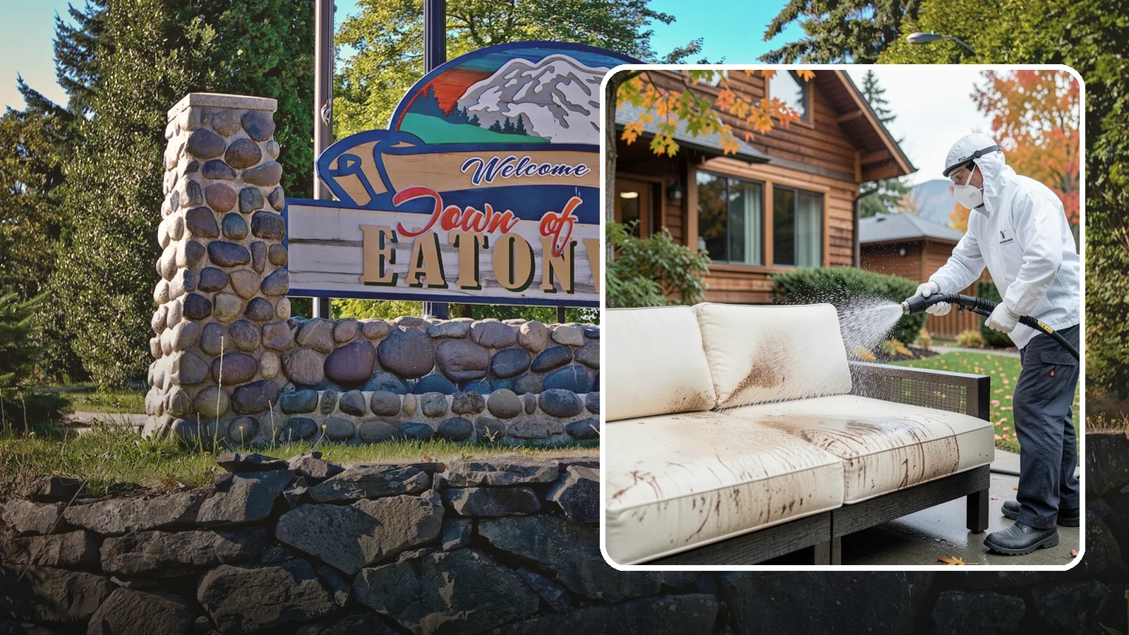 Outdoor Cushion Cleaning in Eatonville, Pierce County, WA - We wash, sanitize, and dry outdoor cushions to pull out the mustiness that settles in during long PNW wet seasons.