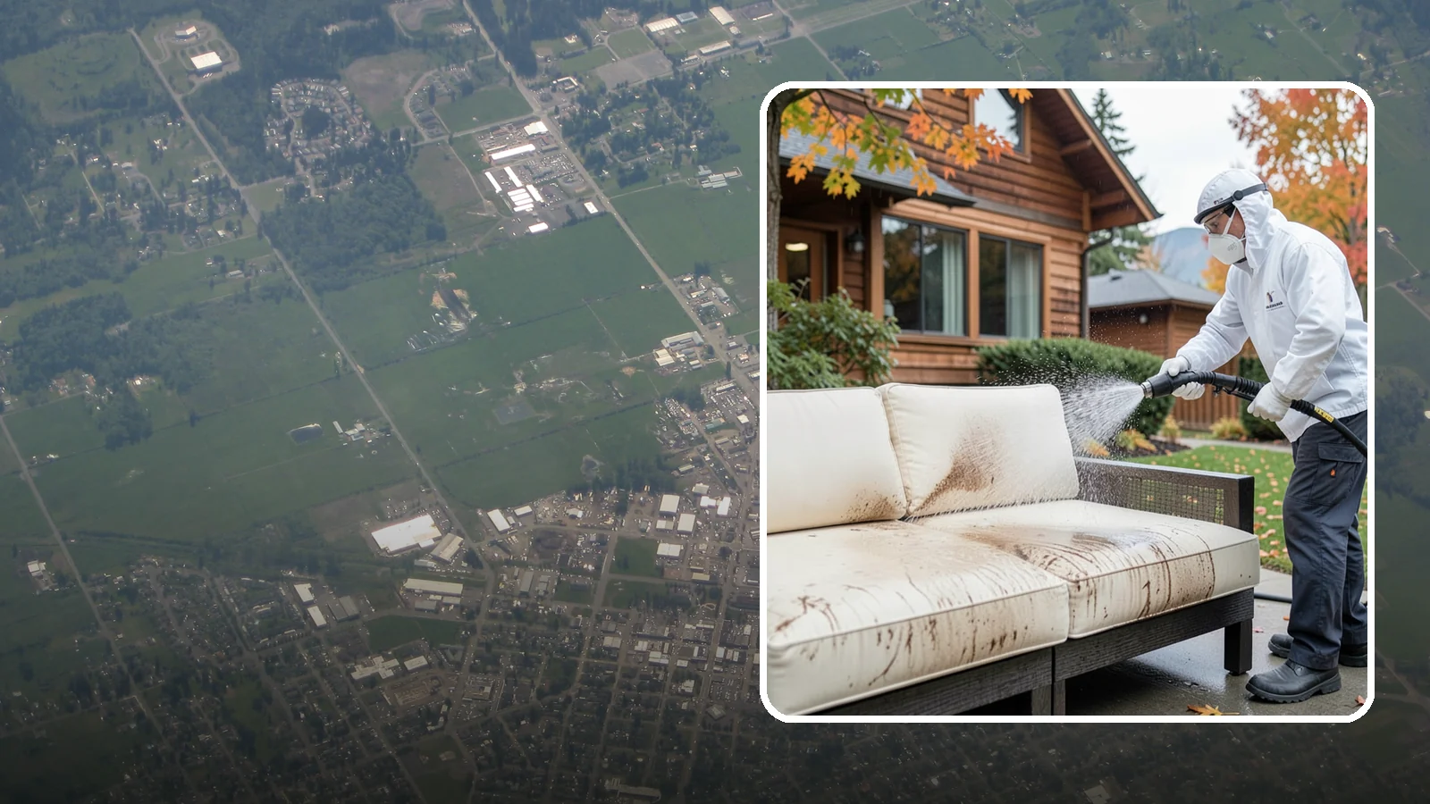 Outdoor Cushion Cleaning in Enumclaw, King County, WA - We wash, sanitize, and dry outdoor cushions to pull out the mustiness that settles in during long PNW wet seasons.