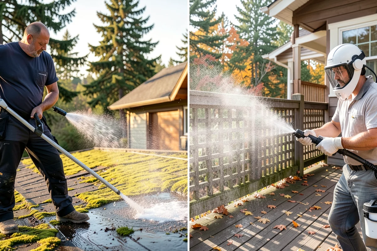 Outdoor Cushion Cleaning in Enumclaw, King County, WA - Vacuum loose debris and pretreat visible mildew spots