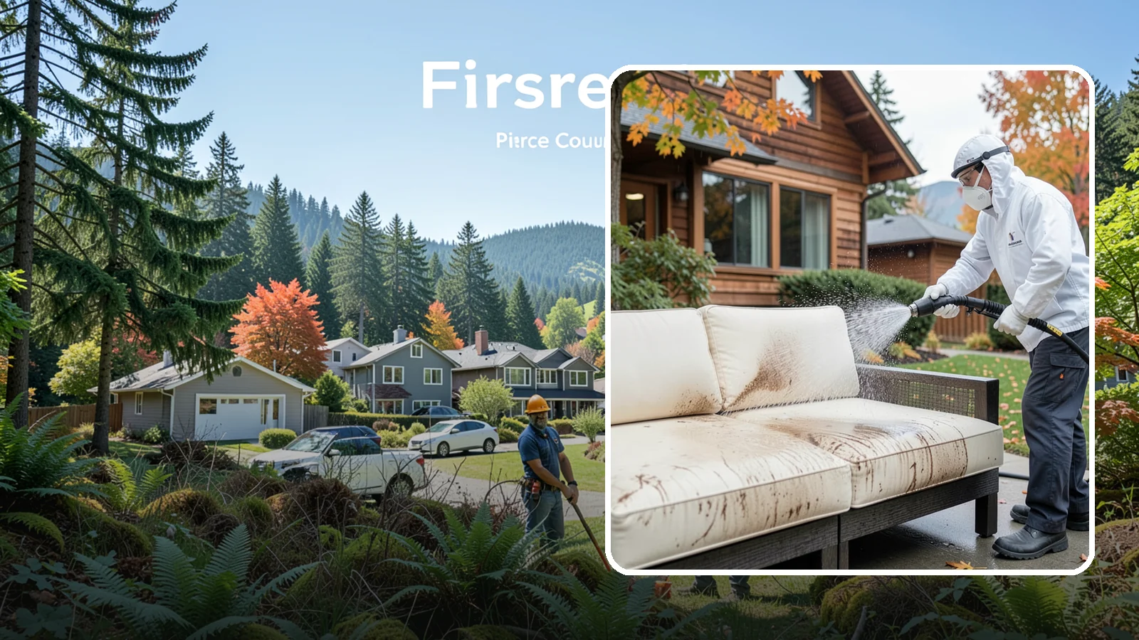 Outdoor Cushion Cleaning in Fircrest, Pierce County, WA - We wash, sanitize, and dry outdoor cushions to pull out the mustiness that settles in during long PNW wet seasons.