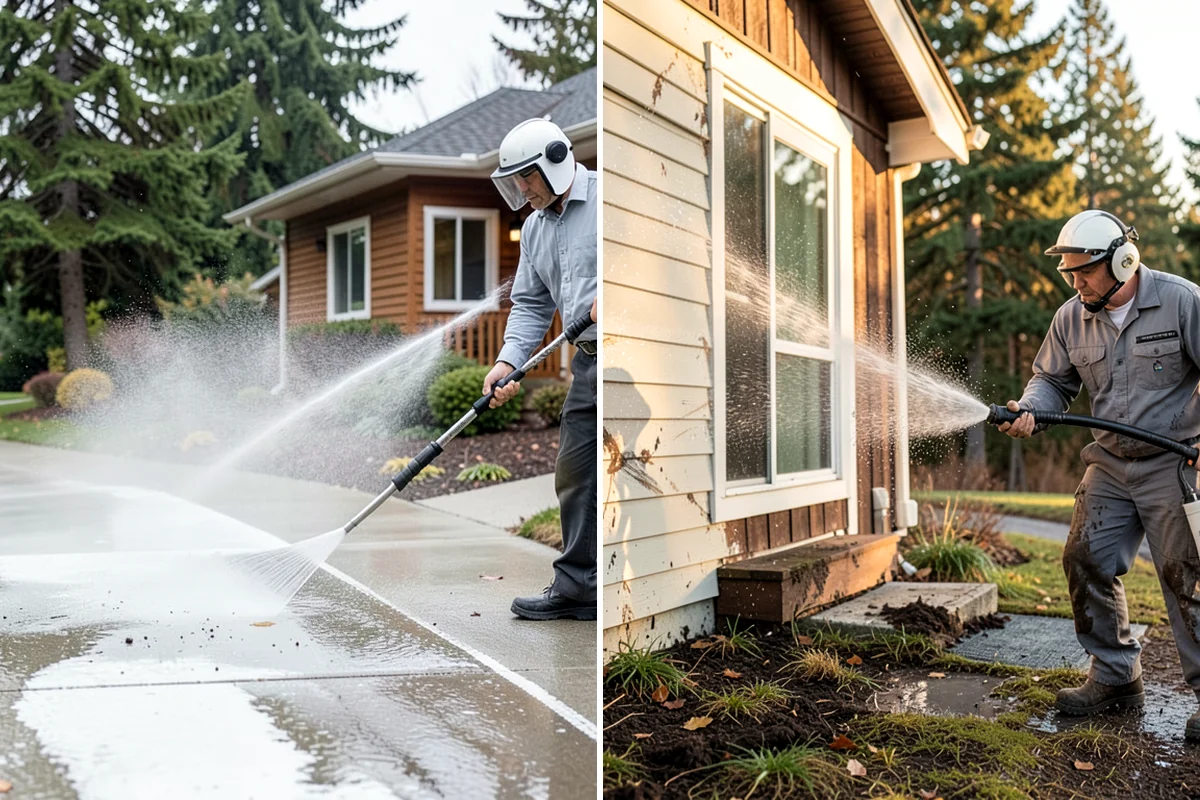Outdoor Cushion Cleaning in Gig Harbor, Pierce County, WA - Vacuum loose debris and pretreat visible mildew spots
