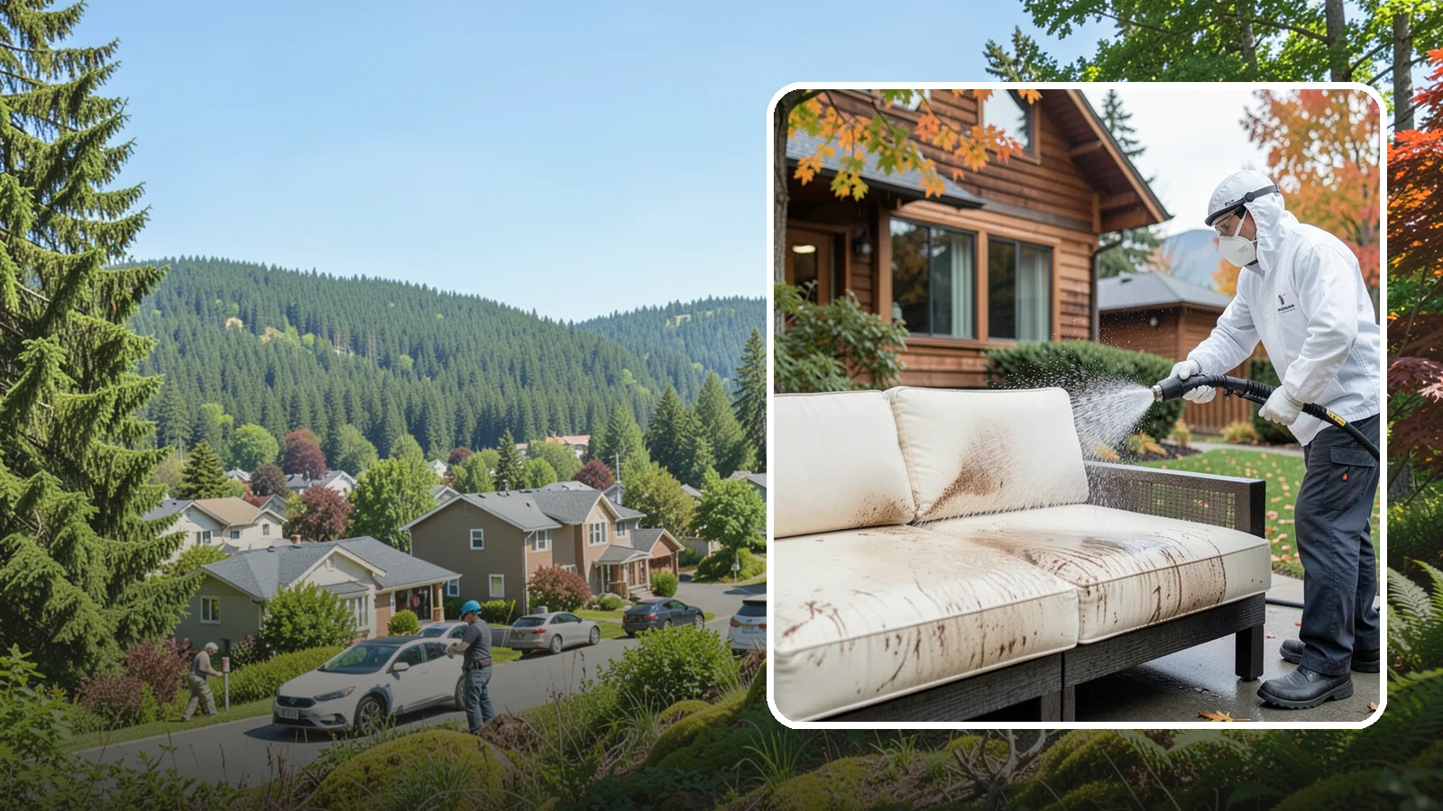 Outdoor Cushion Cleaning in Index, Snohomish County, WA - We wash, sanitize, and dry outdoor cushions to pull out the mustiness that settles in during long PNW wet seasons.