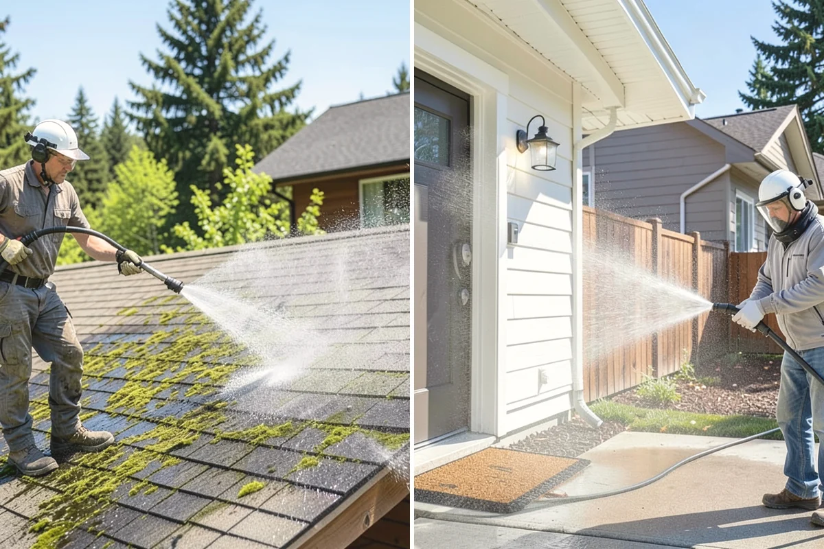 Outdoor Cushion Cleaning in Issaquah, King County, WA - Vacuum loose debris and pretreat visible mildew spots