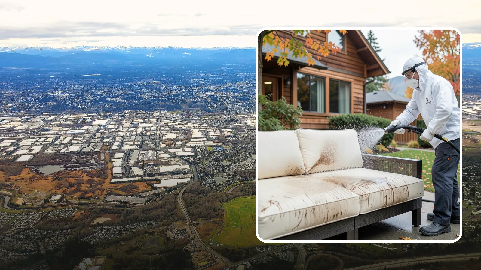 Outdoor Cushion Cleaning in Kent, King County, WA - We wash, sanitize, and dry outdoor cushions to pull out the mustiness that settles in during long PNW wet seasons.