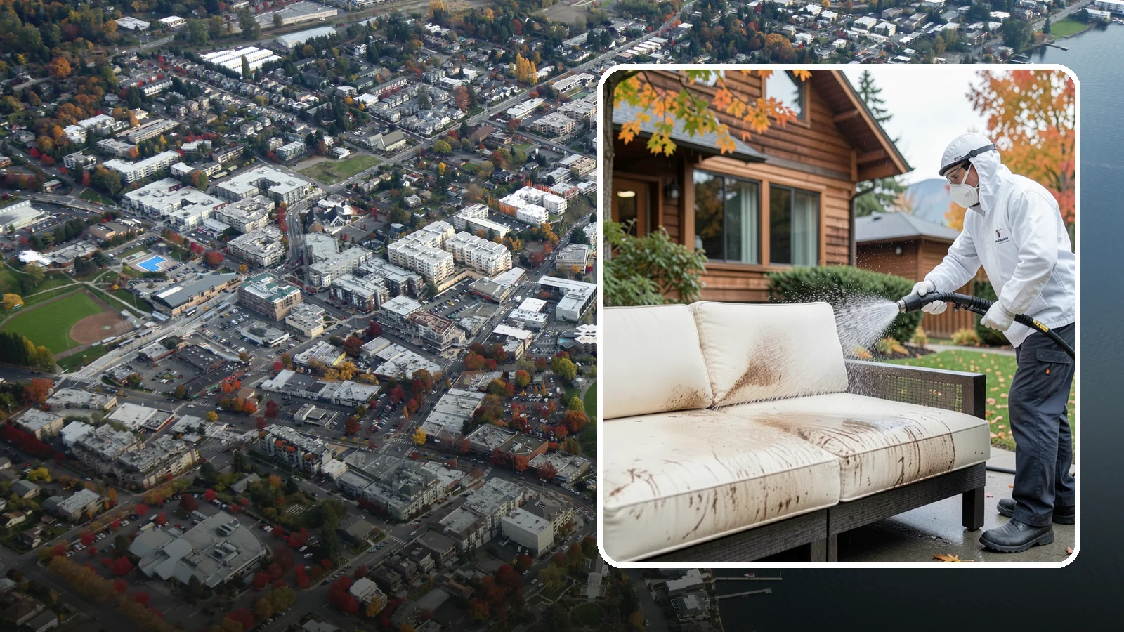 Outdoor Cushion Cleaning in Kirkland, King County, WA - We wash, sanitize, and dry outdoor cushions to pull out the mustiness that settles in during long PNW wet seasons.