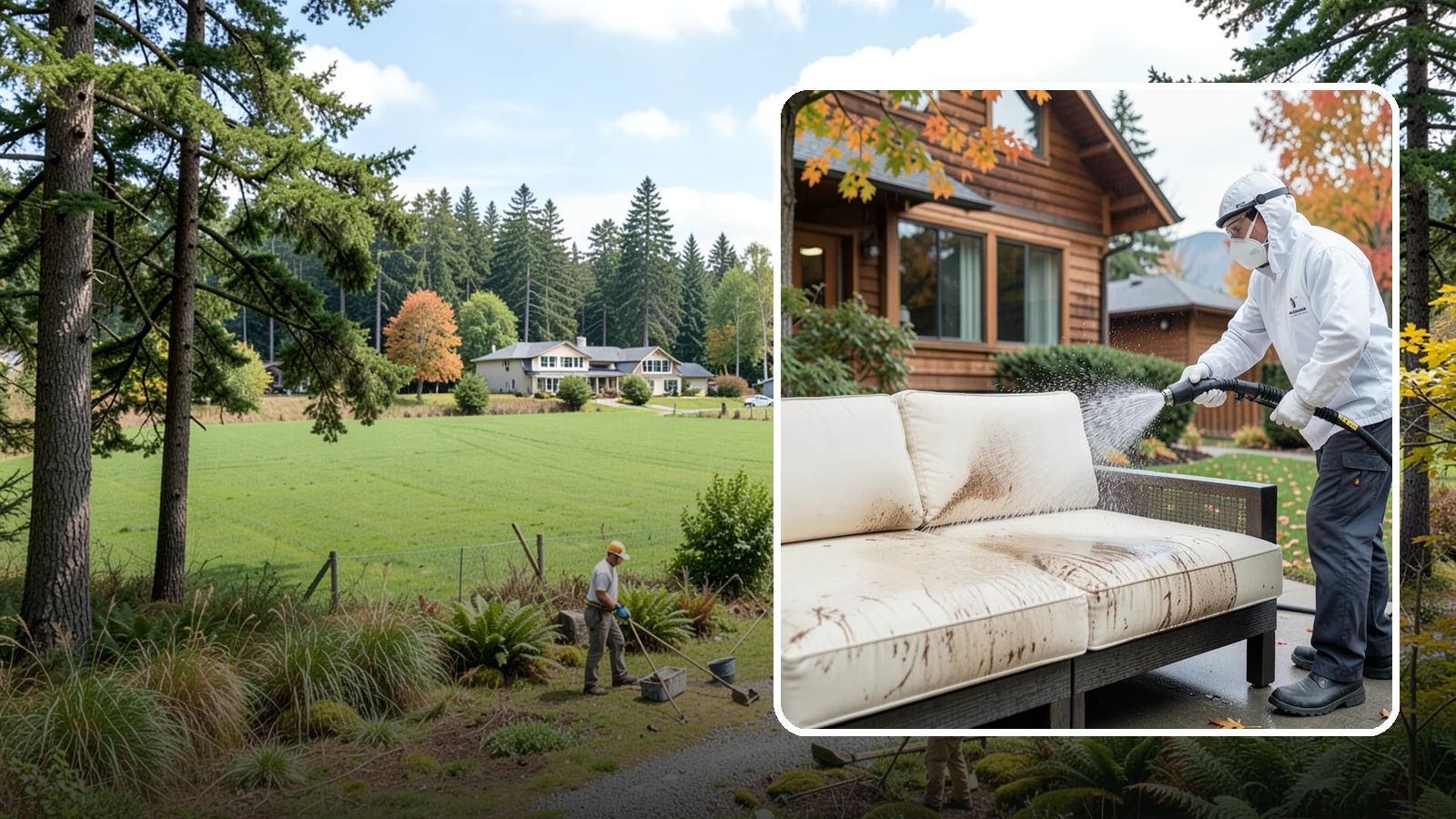 Outdoor Cushion Cleaning in Lyman, Skagit County, WA - We wash, sanitize, and dry outdoor cushions to pull out the mustiness that settles in during long PNW wet seasons.