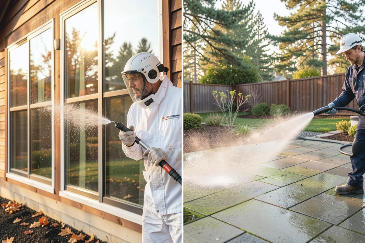 Outdoor Cushion Cleaning in Medina, King County, WA - Vacuum loose debris and pretreat visible mildew spots