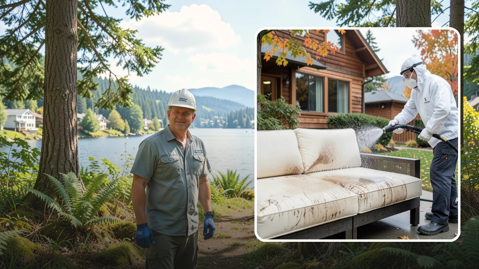 Outdoor Cushion Cleaning in Milton, King County, WA - We wash, sanitize, and dry outdoor cushions to pull out the mustiness that settles in during long PNW wet seasons.
